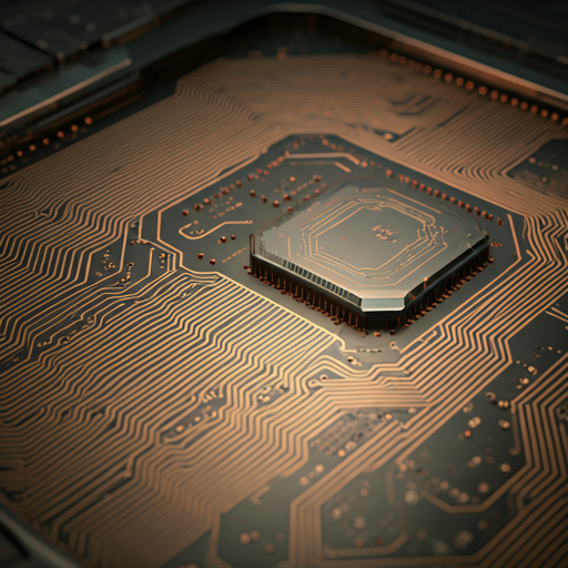Macro semiconductor surface with dense copper circuit traces